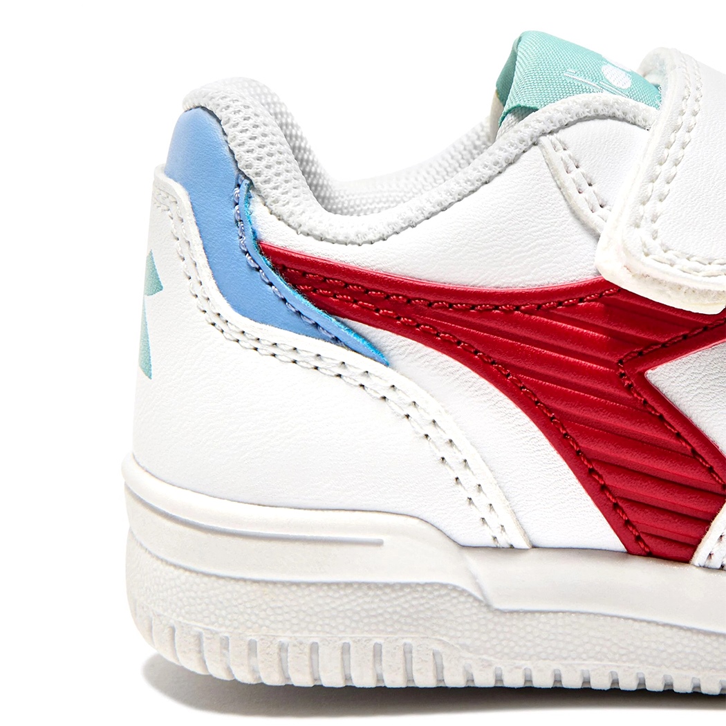 DIADORA RAPTOR LOW STRIPE TD SCARPE SNEAKERS BAMBINI STRAPPO SPORT 101.182002