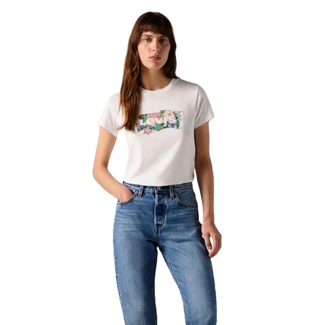 LEVI\'S T-SHIRT DONNA RAGAZZA MAGLIETTA LOGO STAMPATO MAGLIA COTONE GIRL 17369