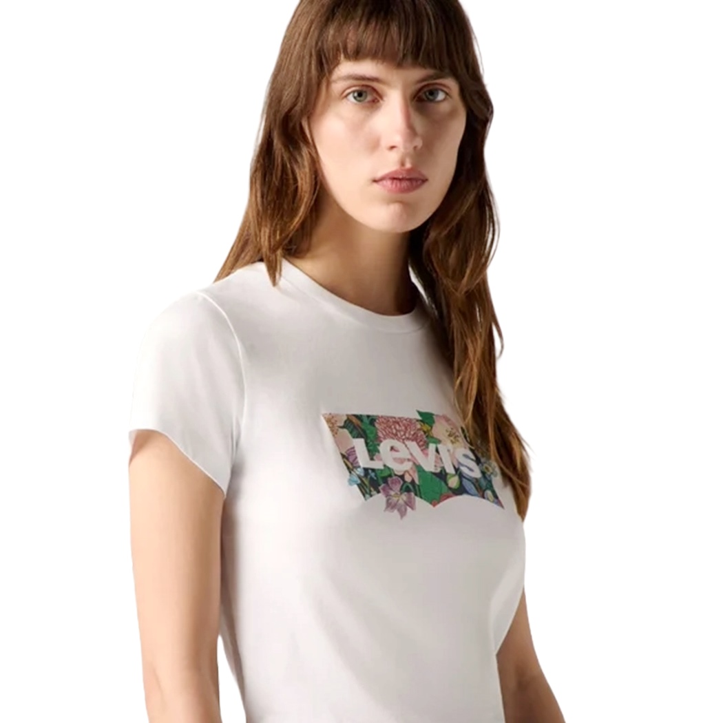 LEVI\'S T-SHIRT DONNA RAGAZZA MAGLIETTA LOGO STAMPATO MAGLIA COTONE GIRL 17369