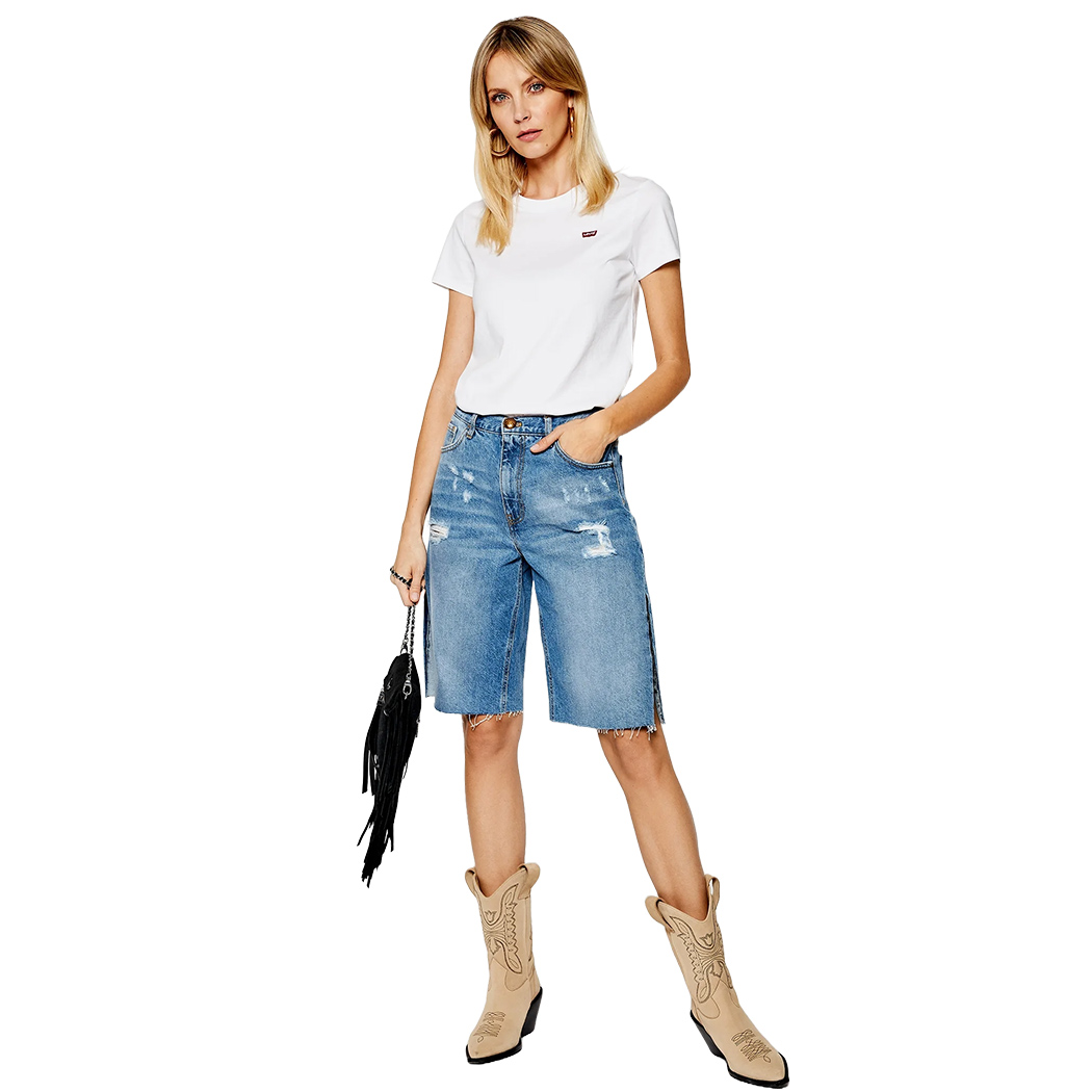 LEVI\'S T-SHIRT DONNA RAGAZZA MAGLIETTA LOGO RICAMATO MAGLIA COTONE GIRL 39185