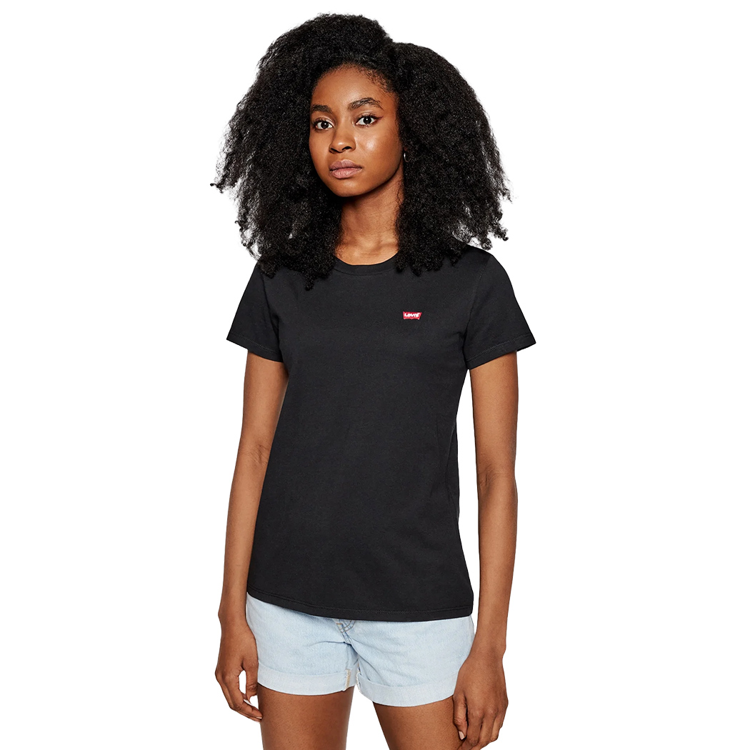 LEVI\'S T-SHIRT DONNA RAGAZZA MAGLIETTA LOGO RICAMATO MAGLIA COTONE GIRL 39185