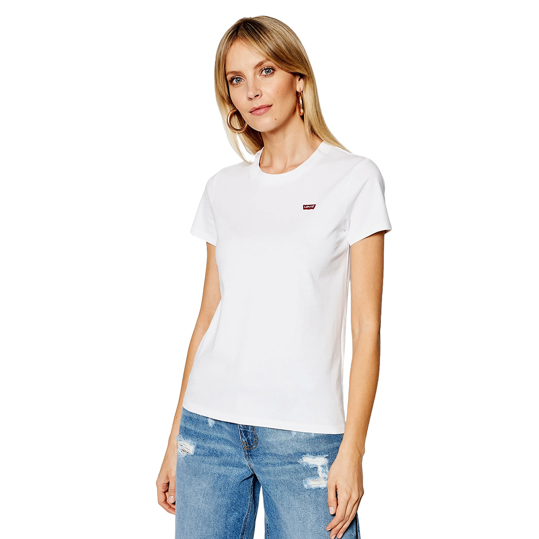 LEVI\'S T-SHIRT DONNA RAGAZZA MAGLIETTA LOGO RICAMATO MAGLIA COTONE GIRL 39185
