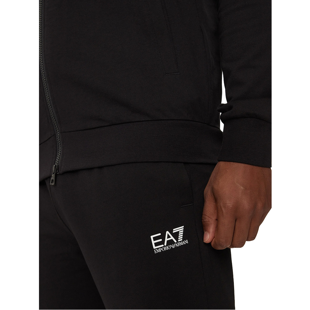 EA7 EMPORIO ARMANI TUTA UOMO FELPA ZIP COTONE COMPLETO PRIMAVERILE 8NPV60PJVRZ