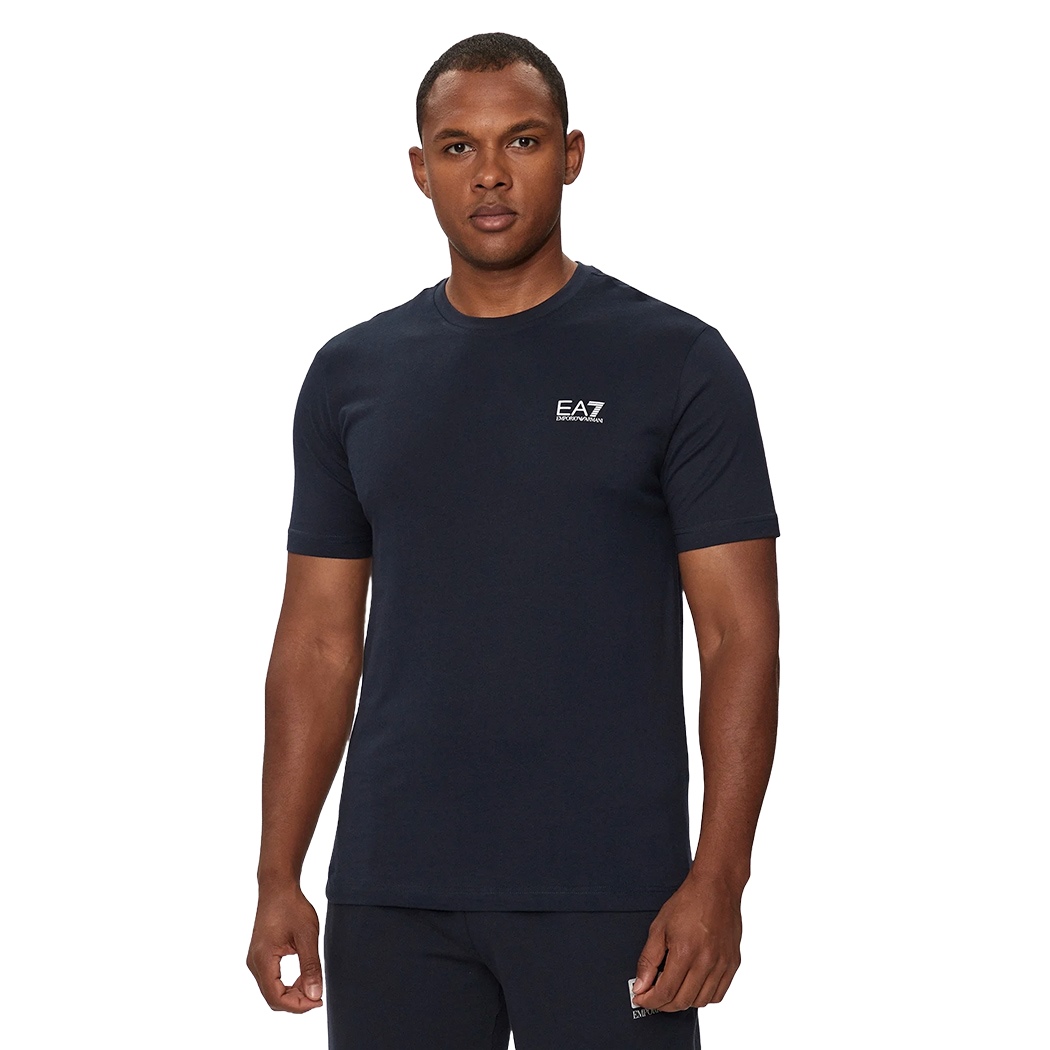 EA7 EMPORIO ARMANI T-SHIRT GIROCOLLO REGULAR FIT COTONE UOMO BOY MAN 8NPT25PJVPZ