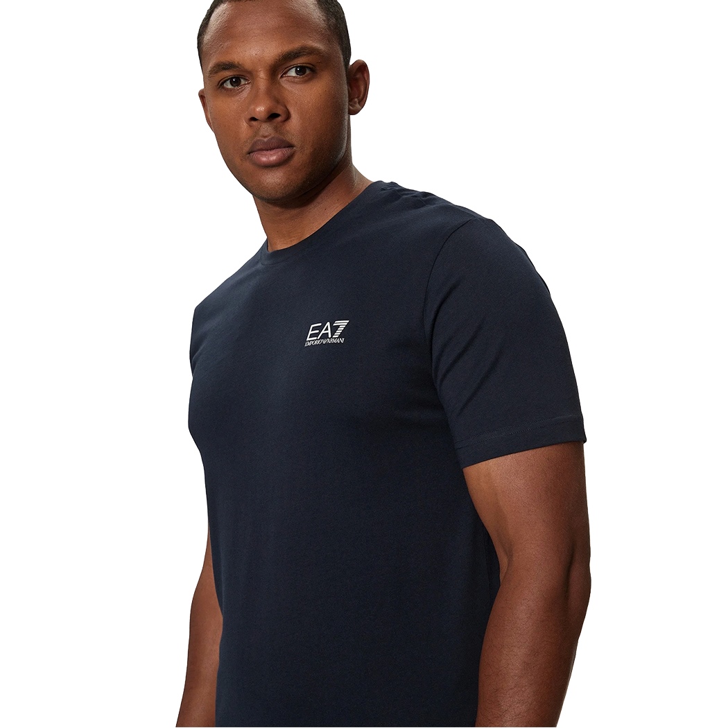 EA7 EMPORIO ARMANI T-SHIRT GIROCOLLO REGULAR FIT COTONE UOMO BOY MAN 8NPT25PJVPZ