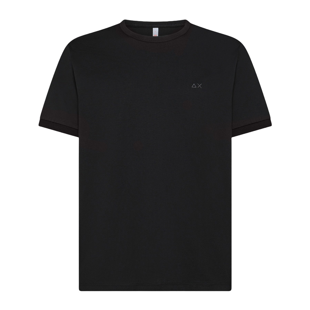 SUN68 T-SHIRT JERSEY MERCERIZED MAN UOMO GIROCOLLO LOGO COTONE TEE MAGLIA T35129