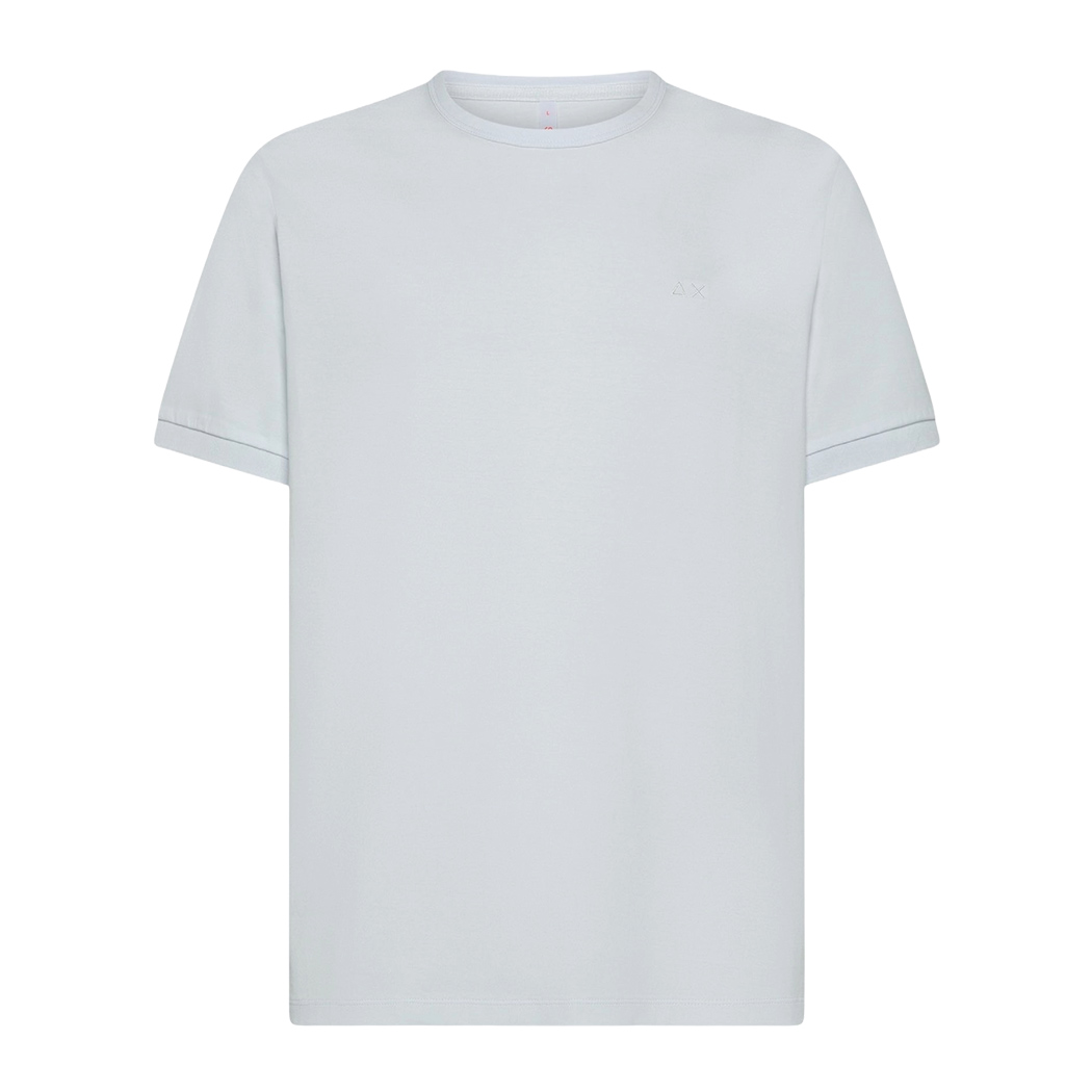 SUN68 T-SHIRT JERSEY MERCERIZED MAN UOMO GIROCOLLO LOGO COTONE TEE MAGLIA T35129