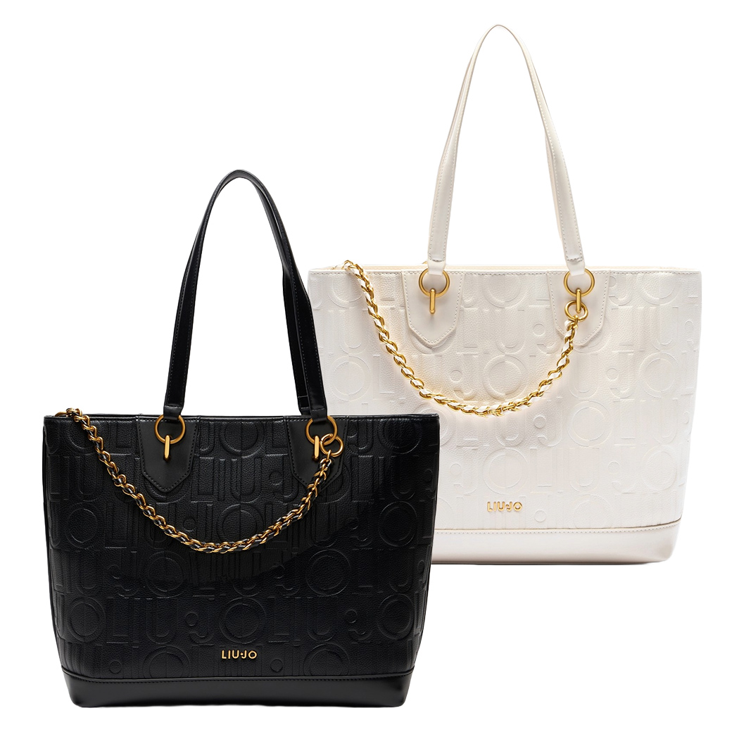 LIU JO BORSA DONNA SHOPPING BAG CATENA LOGO TRACOLLA TOTE ADONIDE SPALLA AA5197
