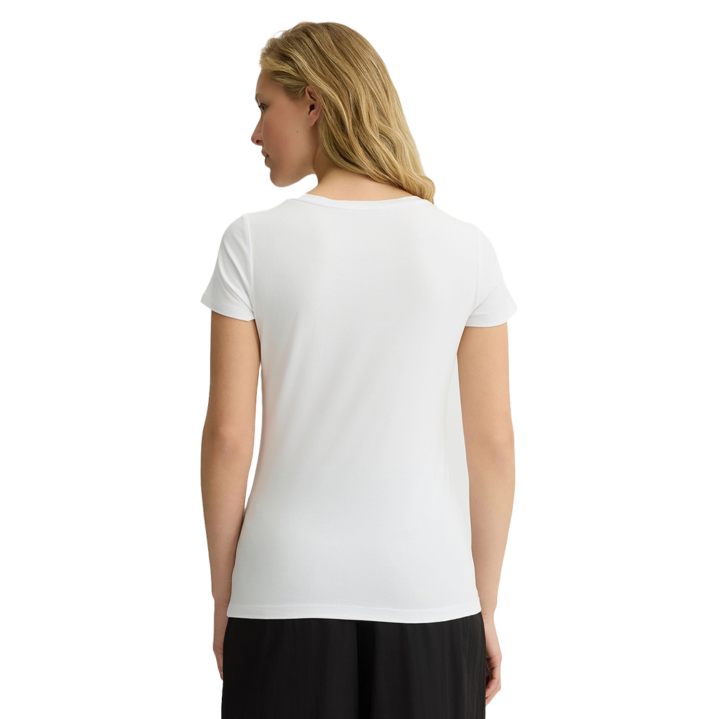 LIU JO T-SHIRT BETTER CON LOGO DONNA RAGAZZA MAGLIA MAGLIETTA COTONE VA5156JS360