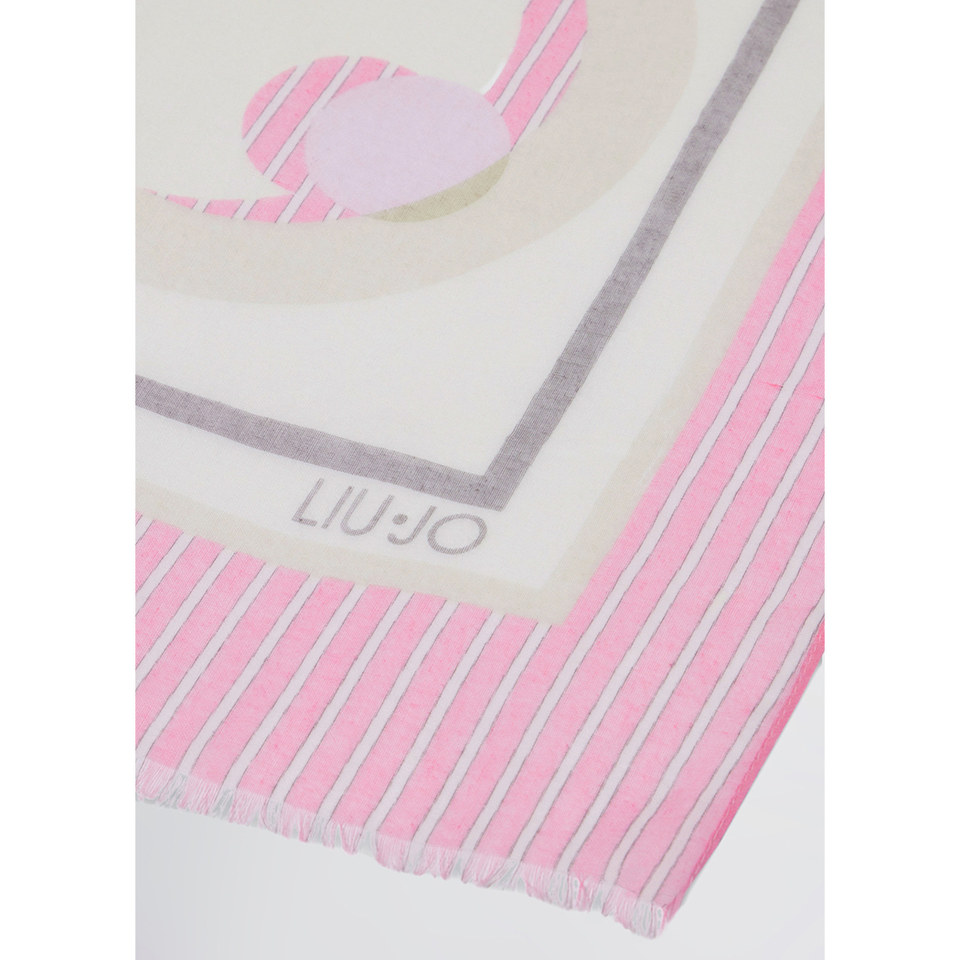 LIU JO STOLA BETTER RIGHE FANTASIA SCIARPA FOULARD PASHMINA DONNA SCIALLE 2A5051