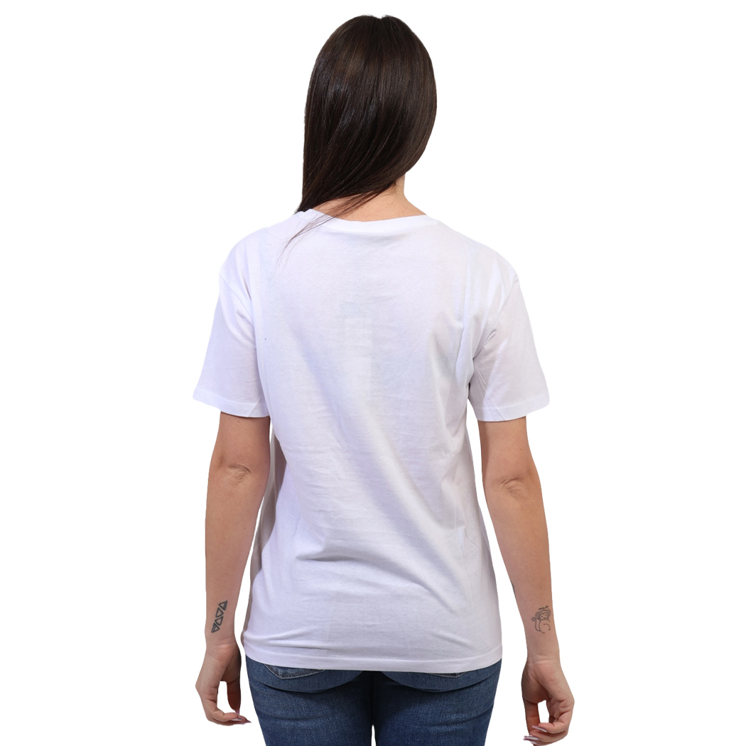 YES-ZEE T-SHIRT DONNA RAGAZZA MAGLIA LOGO PIUMA MAGLIETTA COTONE STAMPA T258T900