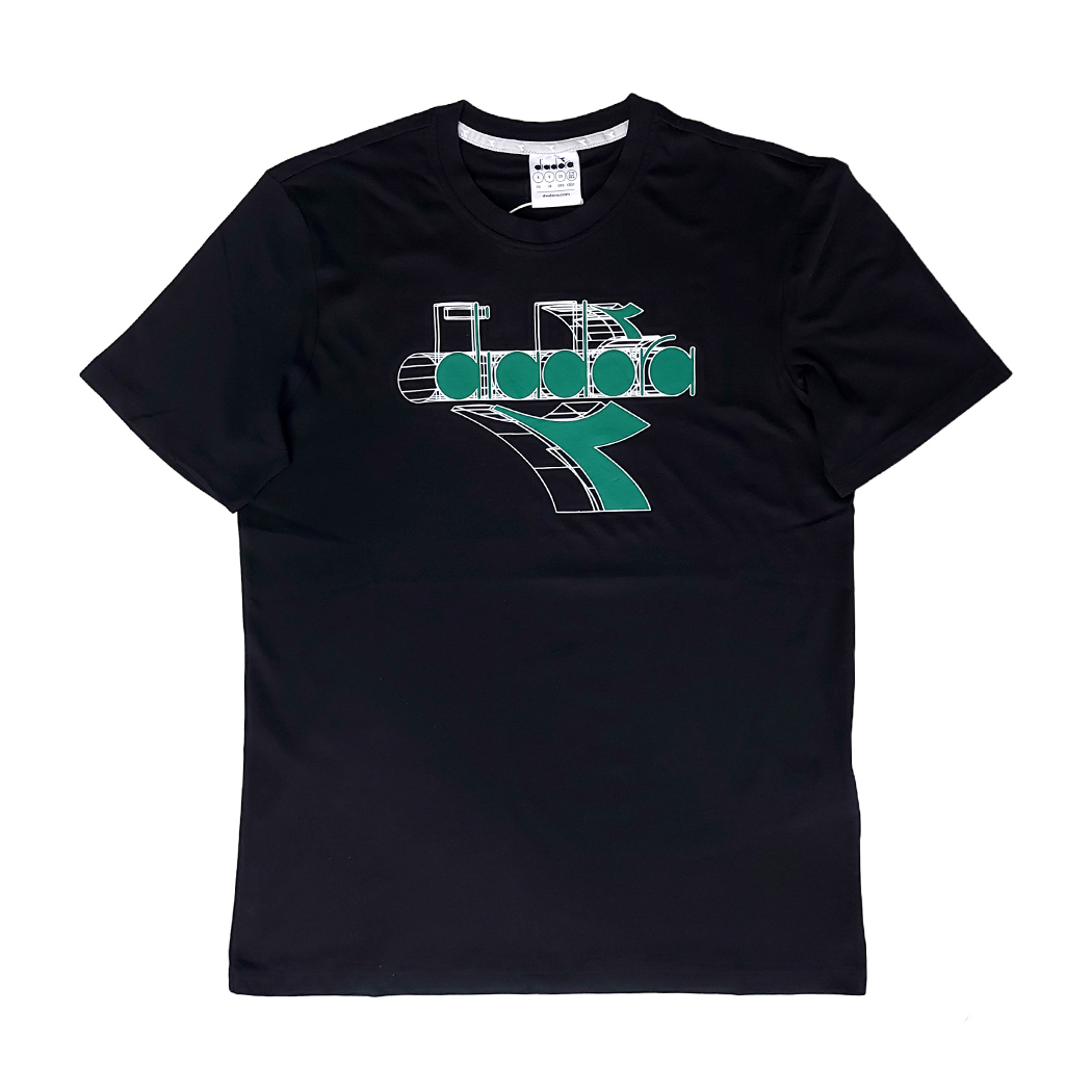 DIADORA T-SHIRT SS ESS. SPORTS BL UOMO MAN BOY MAGLIA COTONE LOGO 102.181738