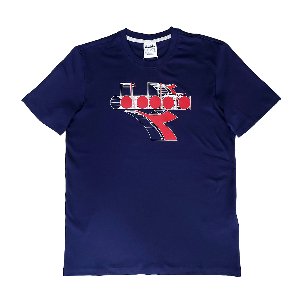DIADORA T-SHIRT SS ESS. SPORTS BL UOMO MAN BOY MAGLIA COTONE LOGO 102.181738