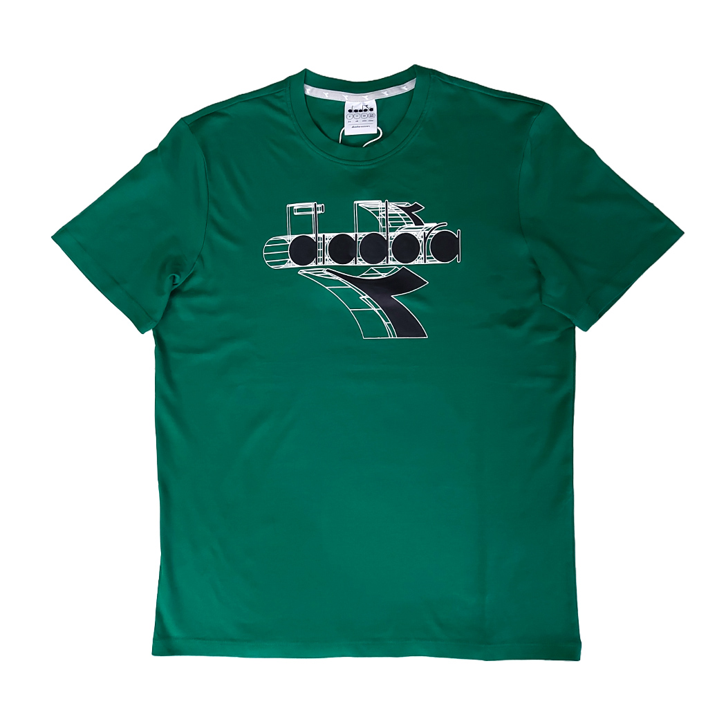 DIADORA T-SHIRT SS ESS. SPORTS BL UOMO MAN BOY MAGLIA COTONE LOGO 102.181738