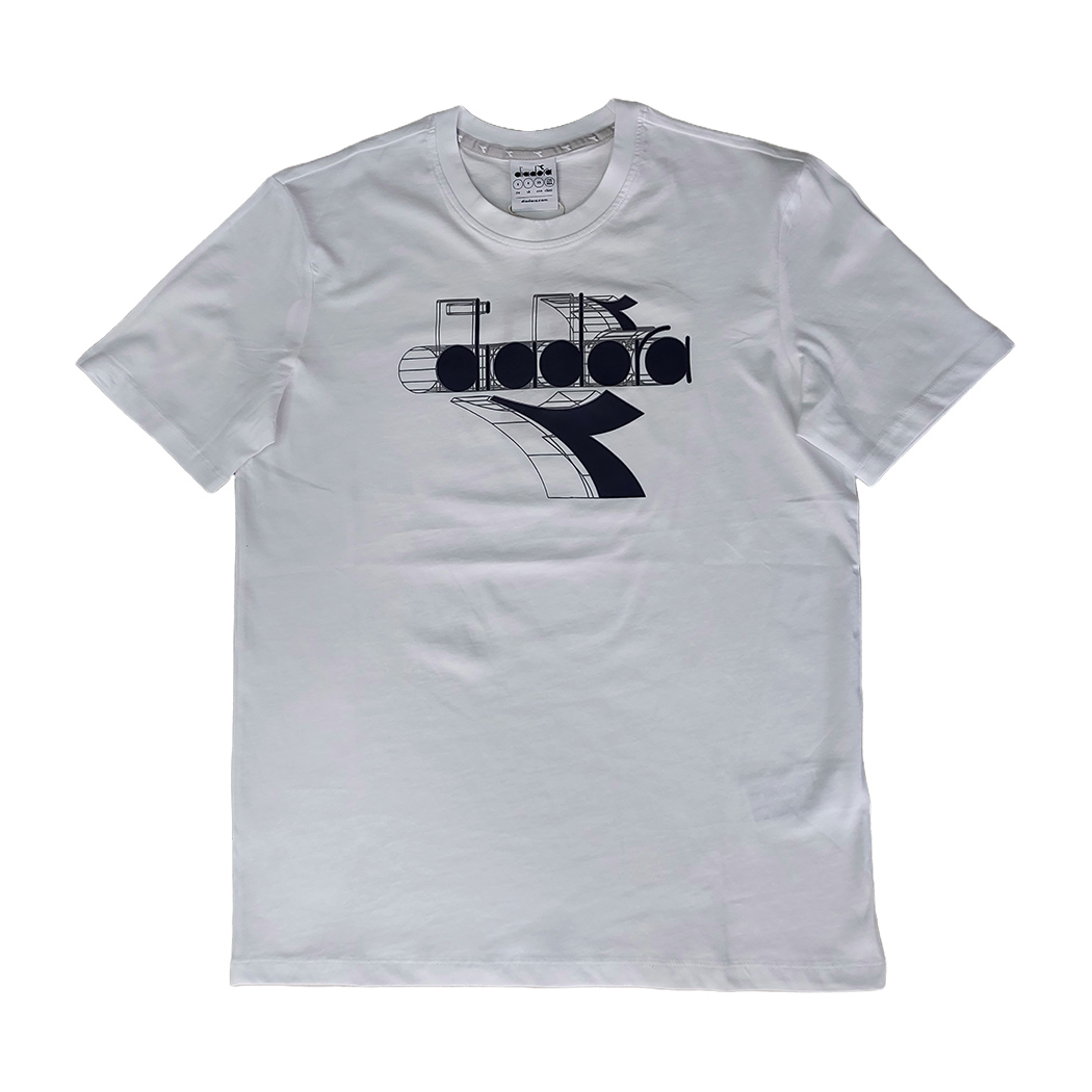 DIADORA T-SHIRT SS ESS. SPORTS BL UOMO MAN BOY MAGLIA COTONE LOGO 102.181738