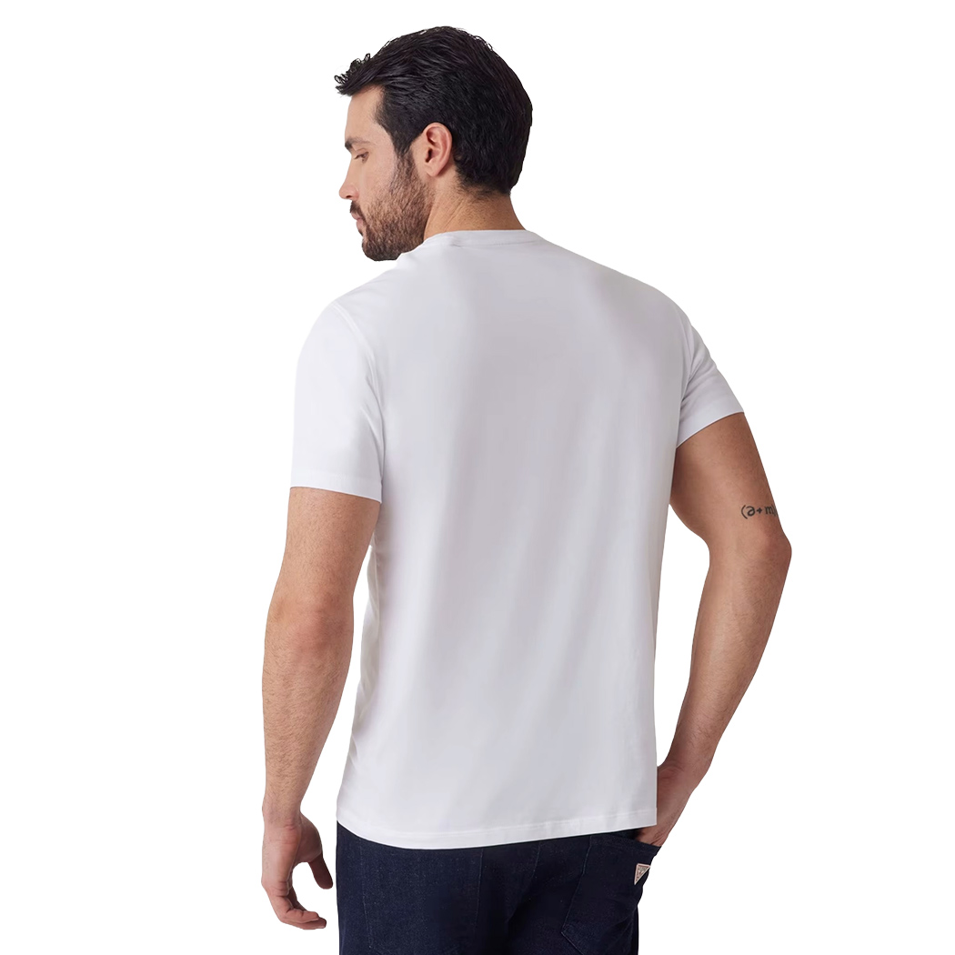 GUESS T-SHIRT UOMO MAGLIA COTONE JERSEY STRETCH LOGO RICAMATO SPORT M4GI70KC9X0