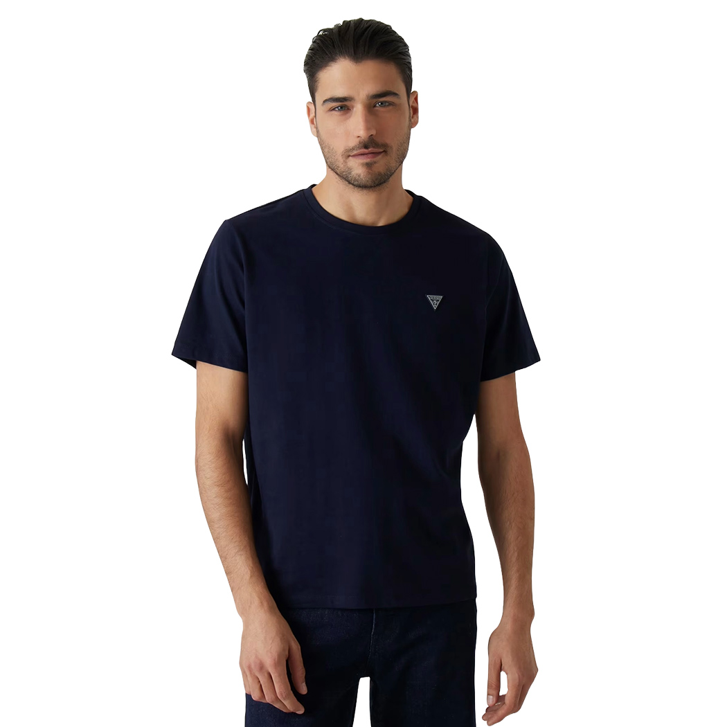 GUESS T-SHIRT UOMO MAGLIA COTONE JERSEY STRETCH LOGO PICCOLO SPORT M4YI0AKCCM1