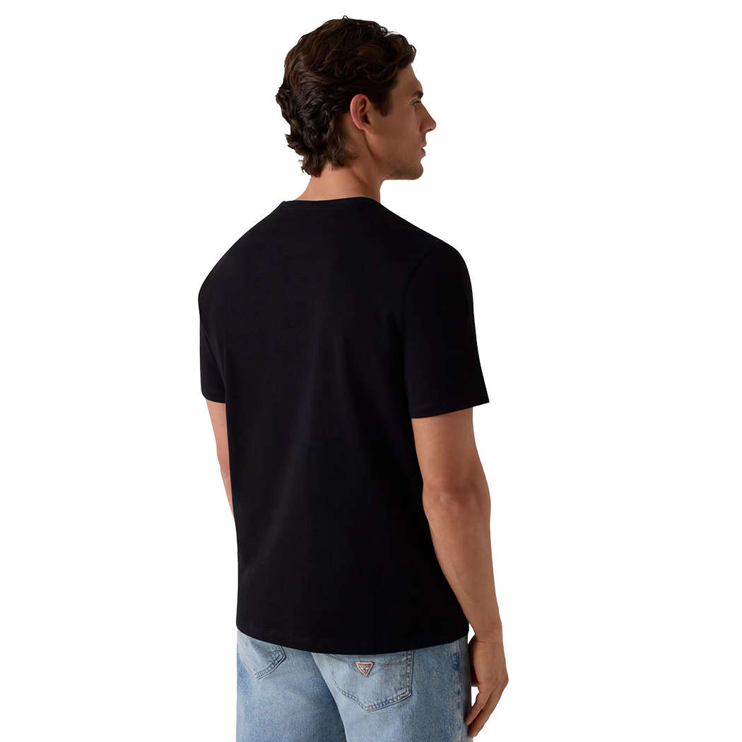 GUESS T-SHIRT UOMO MAGLIA COTONE JERSEY STRETCH LOGO PICCOLO SPORT M4YI0AKCCM1