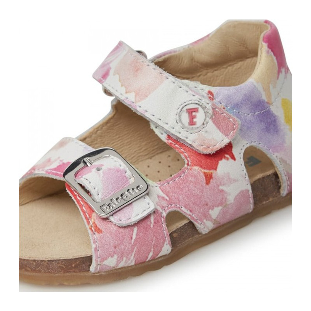 FALCOTTO BEA CALF PAINT SALDALI BAMBINA NEONATA CIABATTE ESTIVI BABY 0011500737