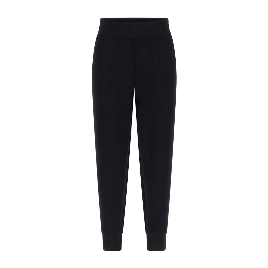 GUESS PANTALONI JOGGERS SCUBA BANDA LOGATA FELPA DONNA COMPLETO SET W5YB11KBYE2