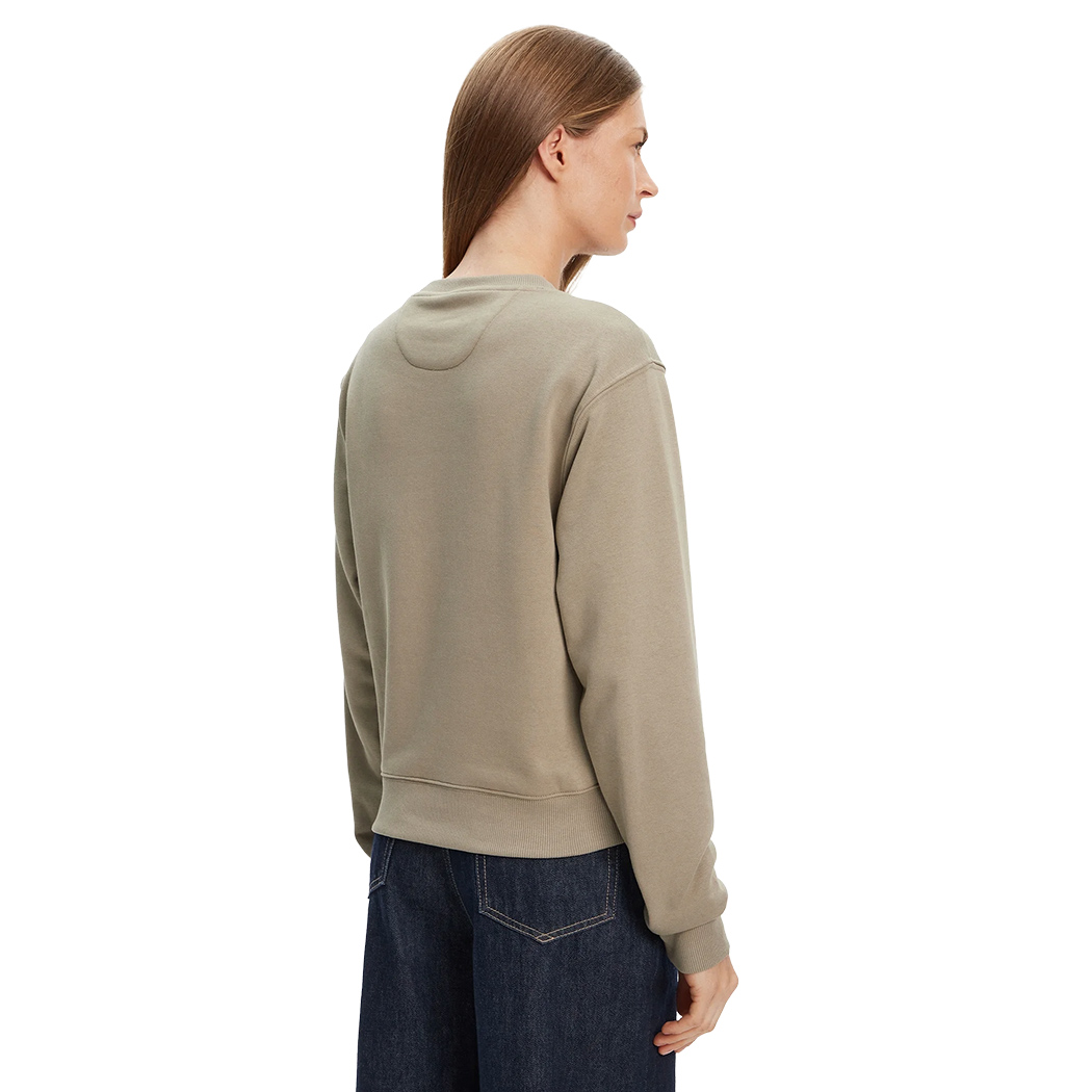 GUESS FELPA DONNA LOGO FRONTALE TRIANGOLO BORCHIETTE MAGLIA W5YQ06KB681