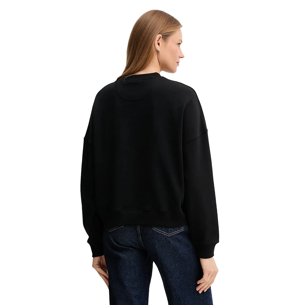 GUESS FELPA DONNA LOGO TRIANGOLO APPLICAZIONI STRASS MAGLIA W5YQ04KC8I0