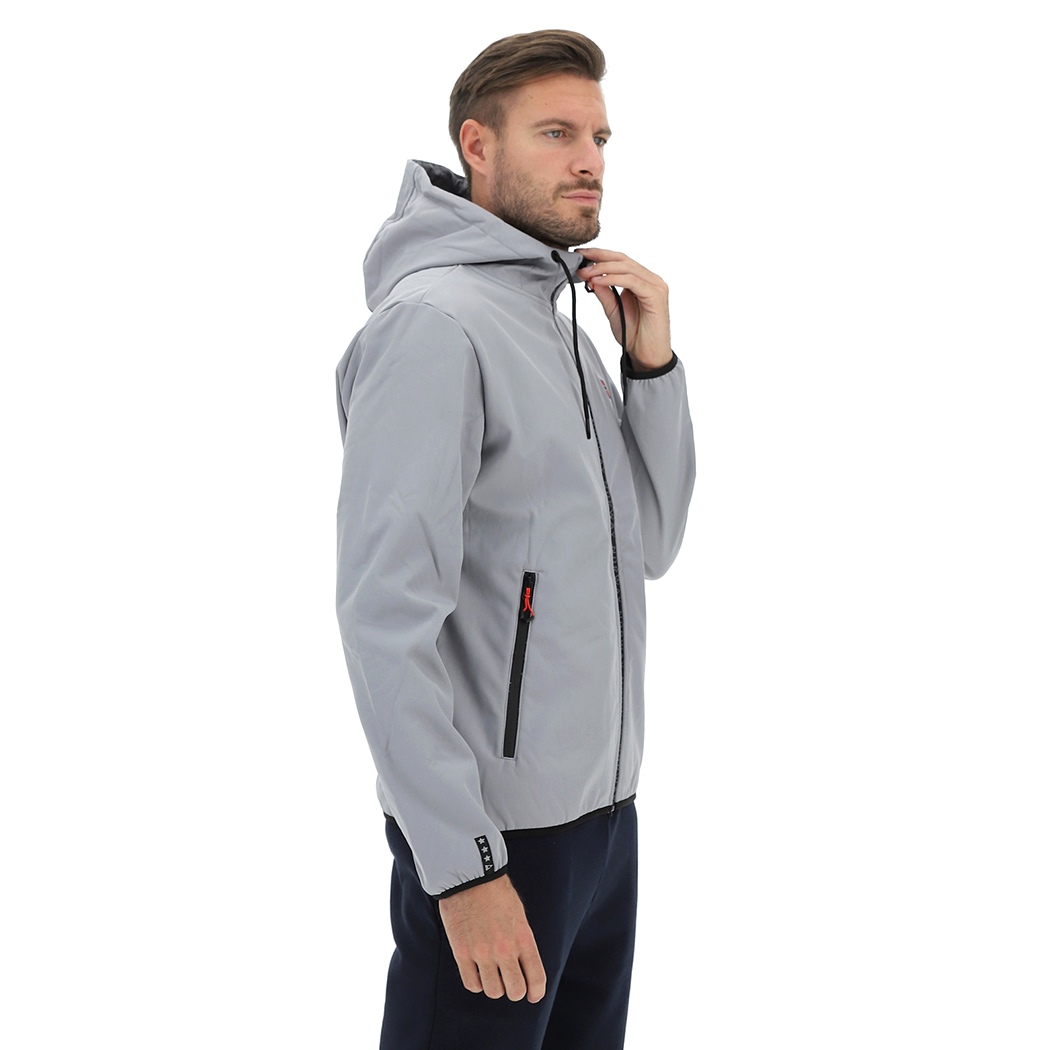 NORWAY GIUBBOTTO UOMO IN SOFTSHELL INTERNO PILE GIACCA GIUBBINO CAPPUCCIO 119141