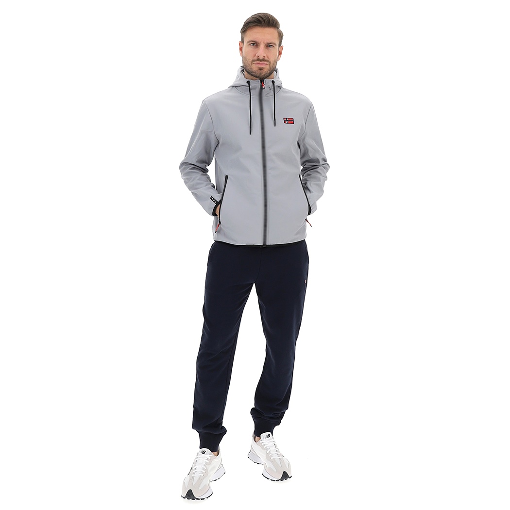 NORWAY GIUBBOTTO UOMO IN SOFTSHELL INTERNO PILE GIACCA GIUBBINO CAPPUCCIO 119141
