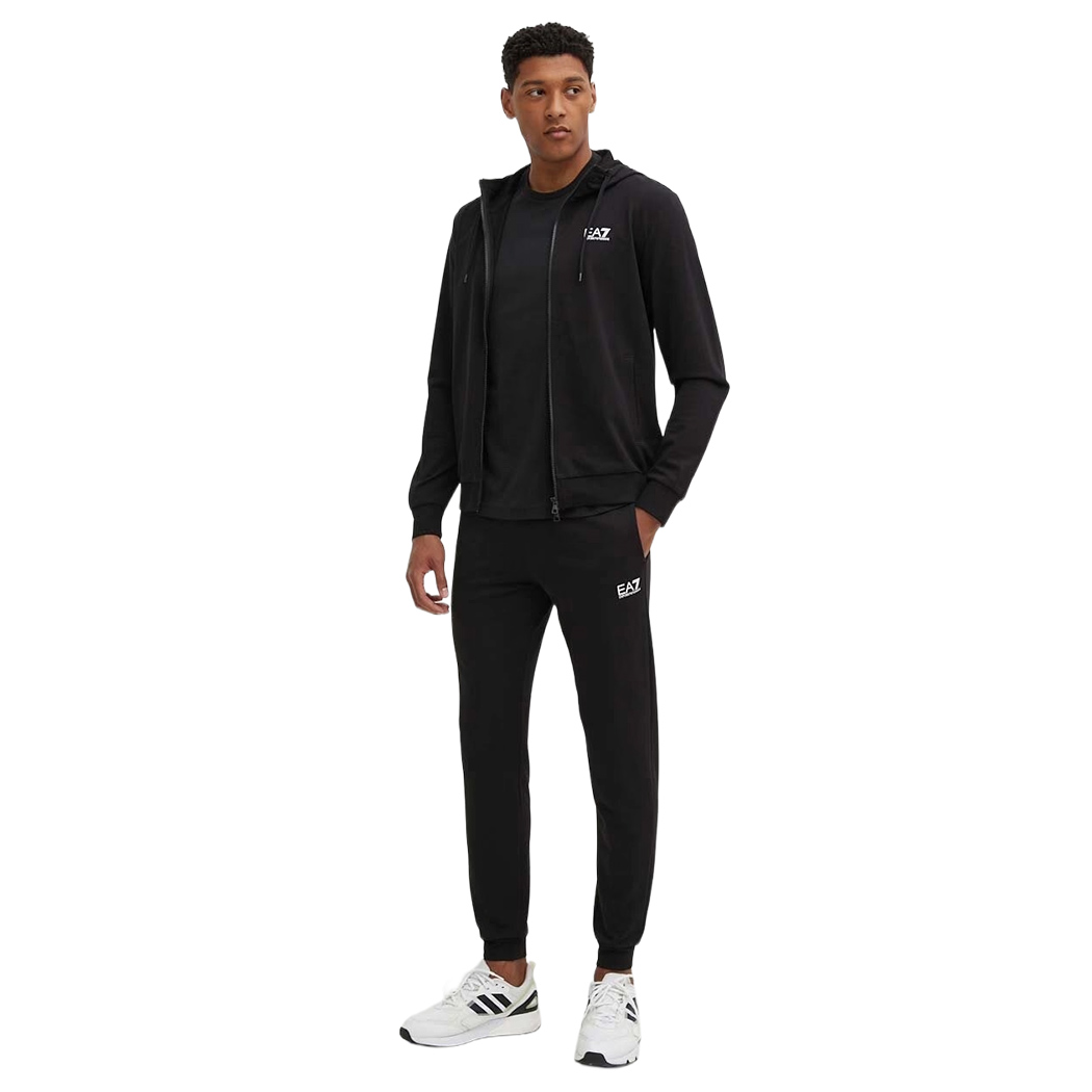 EA7 EMPORIO ARMANI TUTA UOMO FELPA ZIP INVERNALE COMPLETO CAPPUCCIO 8NPV68 PJVTZ