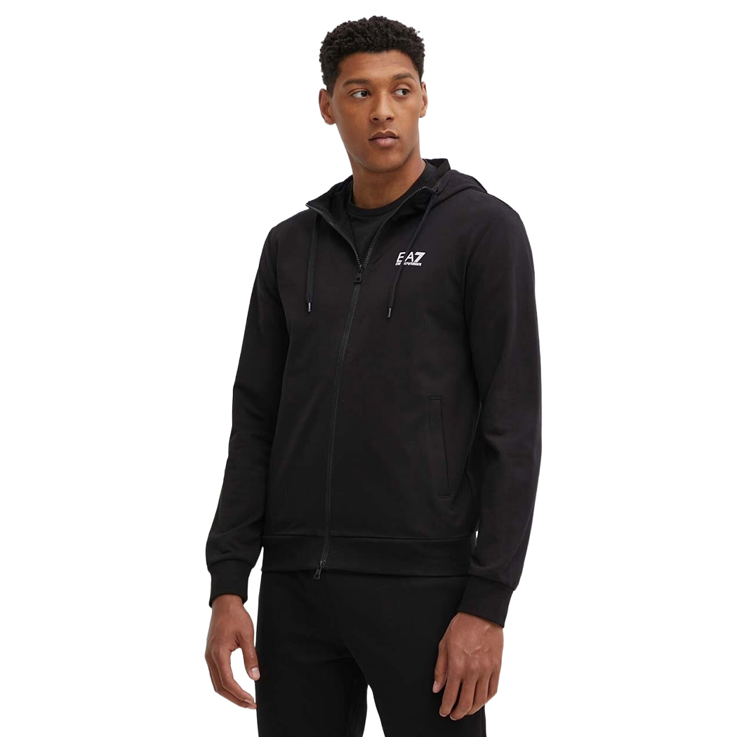 EA7 EMPORIO ARMANI TUTA UOMO FELPA ZIP INVERNALE COMPLETO CAPPUCCIO 8NPV68 PJVTZ