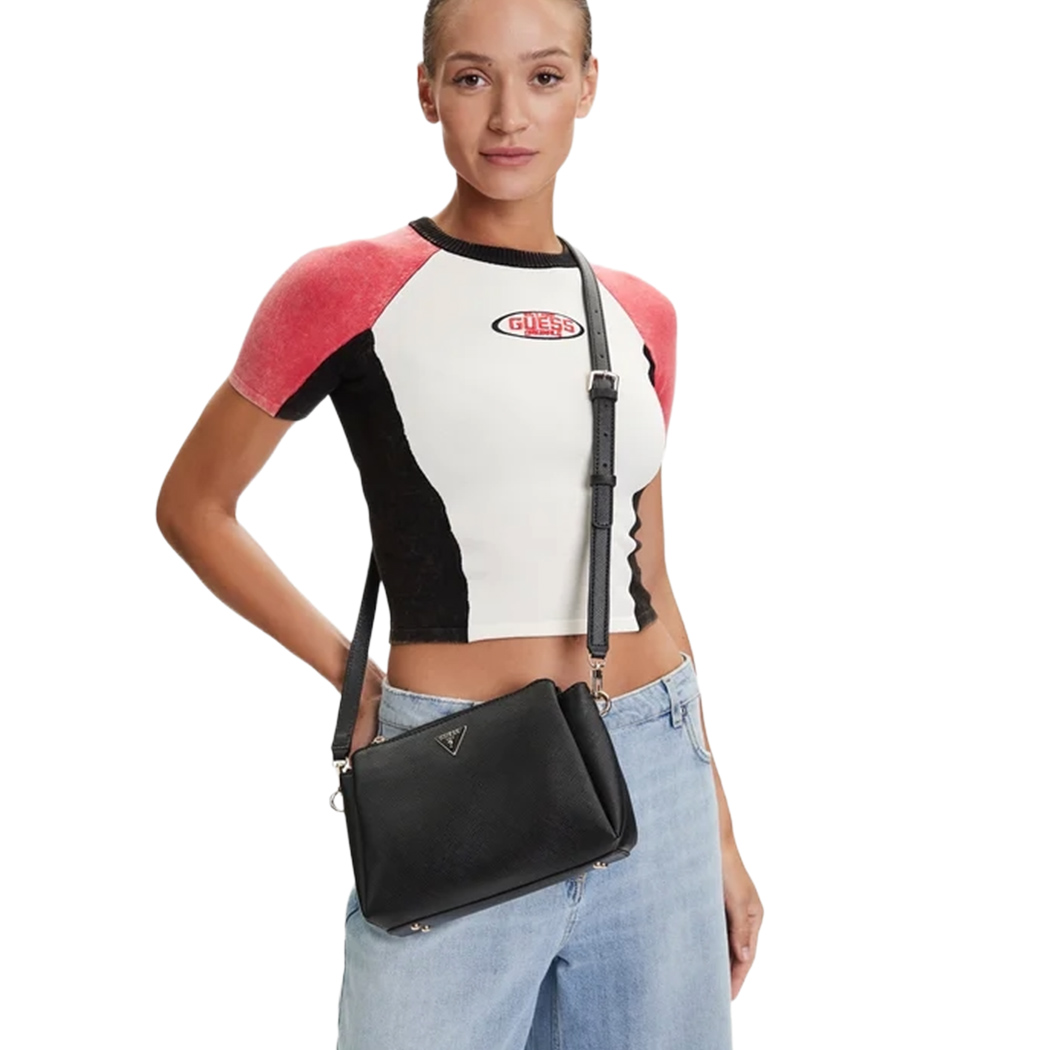 GUESS NOELLE SAFFIANO BORSA BORSETTA DONNA TRACOLLA A SPALLA MANO ZG967212