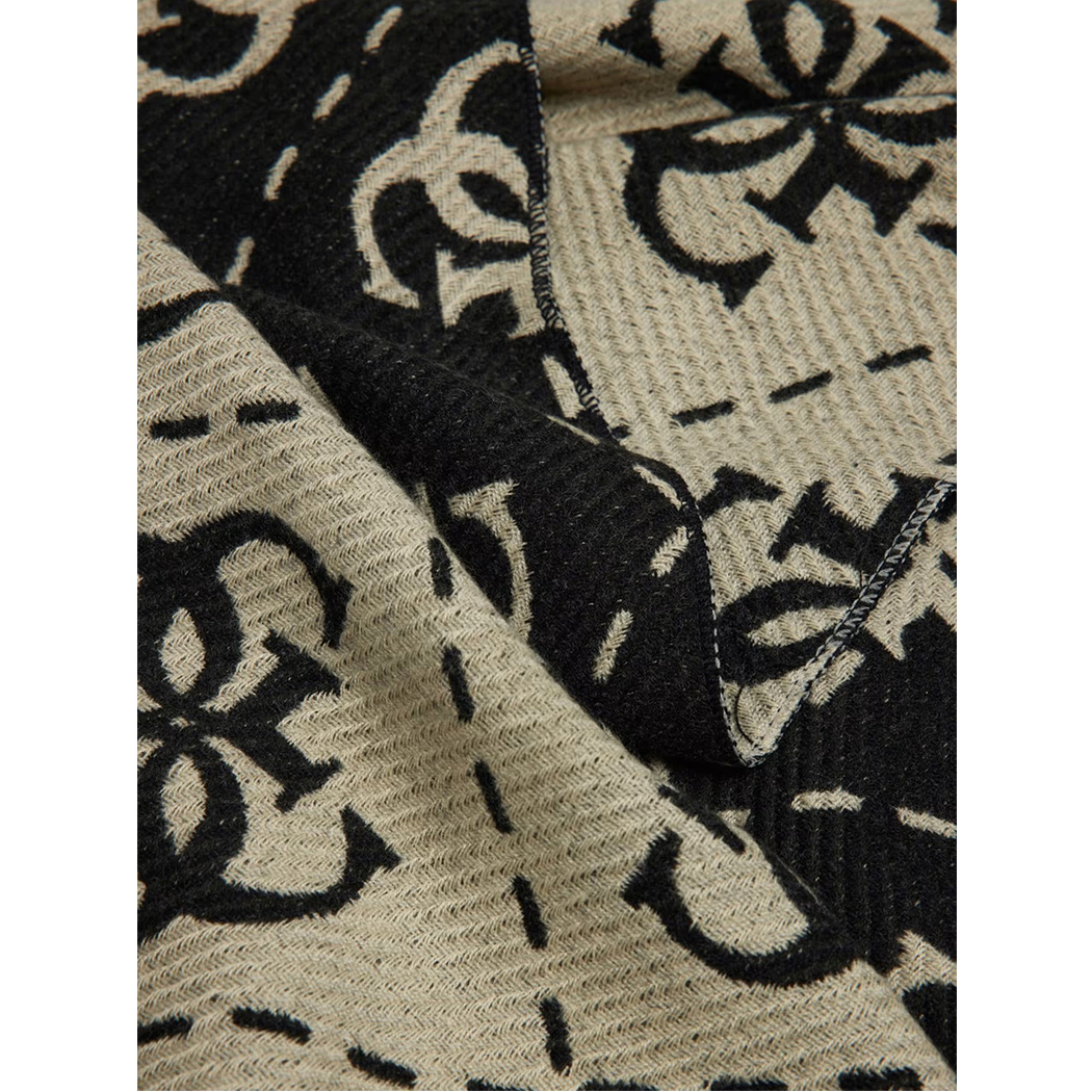 GUESS SCIARPA DONNA NOLANA 4G LOGO FOULARD MAXI DONNA FRANGE SCIALLE AW5217VIS03