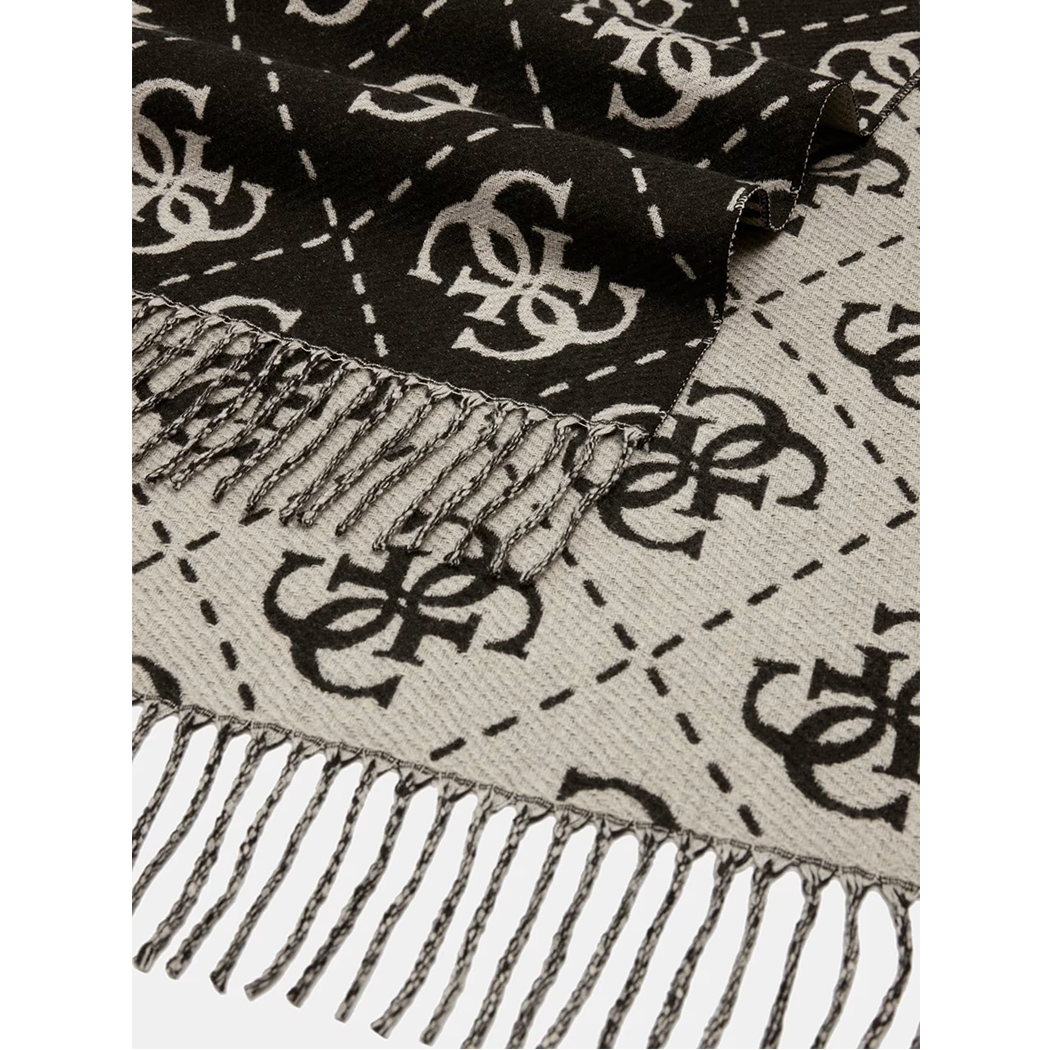 GUESS SCIARPA DONNA NOLANA 4G LOGO FOULARD MAXI DONNA FRANGE SCIALLE AW5217VIS03