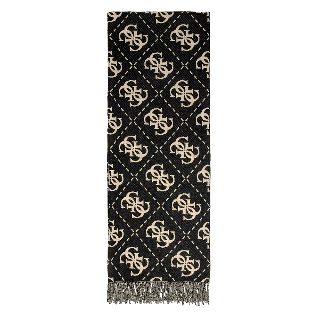 GUESS SCIARPA DONNA NOLANA 4G LOGO FOULARD MAXI DONNA FRANGE SCIALLE AW5217VIS03