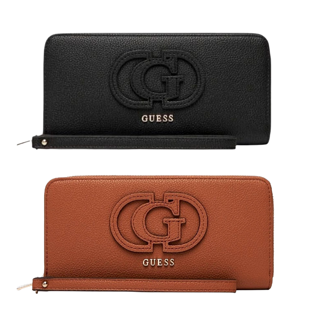 GUESS PORTAFOGLIO DONNA CALEBRA SLG LOGO BORSELLINO WALLET CARTE SWBG9536146