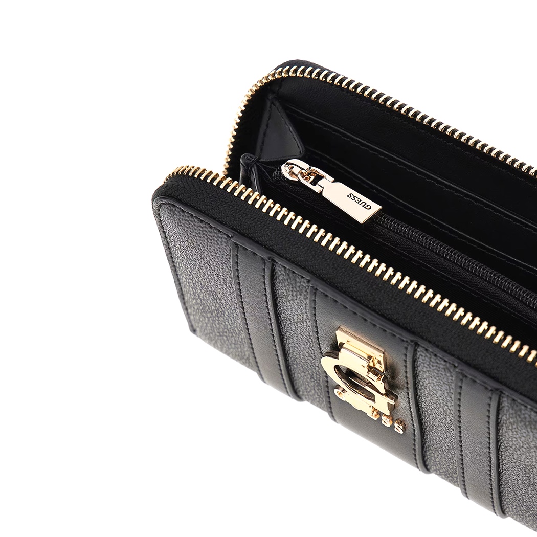 GUESS PORTAFOGLIO DONNA ERENIA SLG LOGO BORSELLINO WALLET CARTE ZIP SWSO7838140