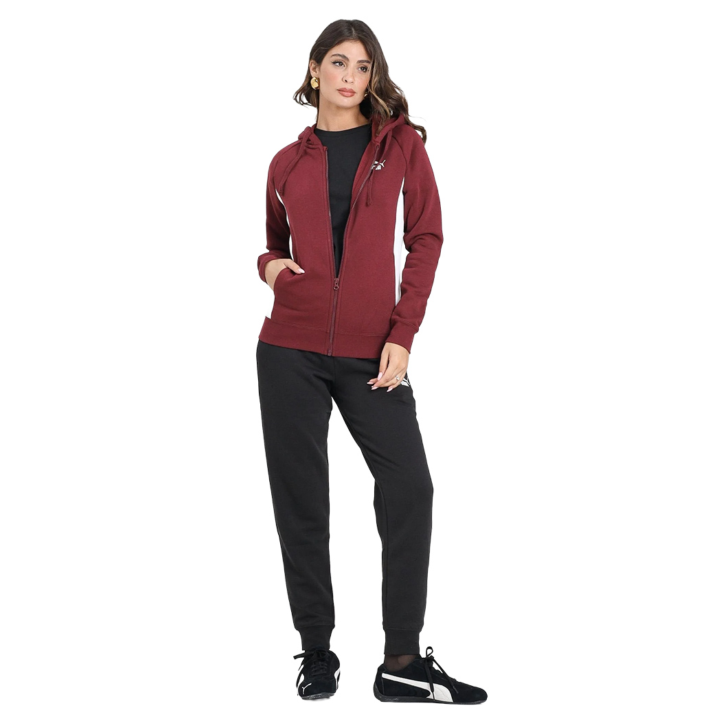 PUMA TUTA COMPLETO DONNA ZIP FELPA INVERNALE CAPPUCCIO SPORT PASSEGGIO 690738
