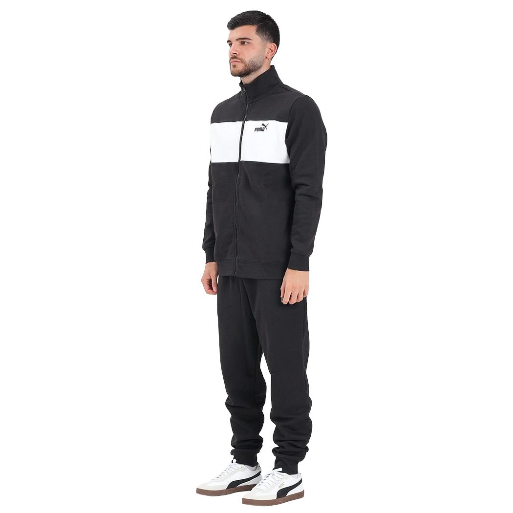 PUMA TUTA COMPLETO UOMO FELPA INVERNALE COTONE SPORT PASSEGGIO COMODA 692159