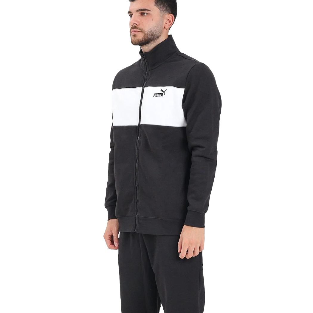 PUMA TUTA COMPLETO UOMO FELPA INVERNALE COTONE SPORT PASSEGGIO COMODA 692159