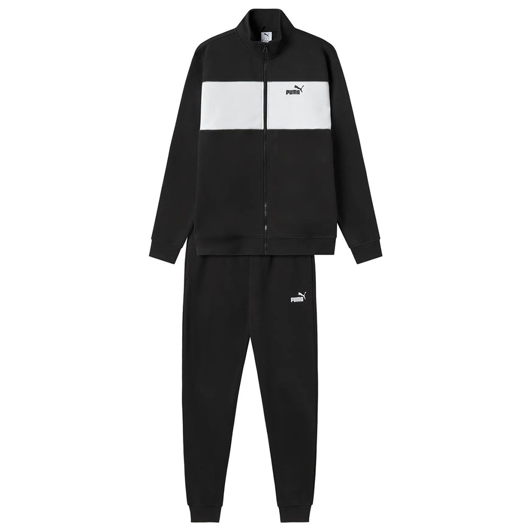 PUMA TUTA COMPLETO UOMO FELPA INVERNALE COTONE SPORT PASSEGGIO COMODA 692159