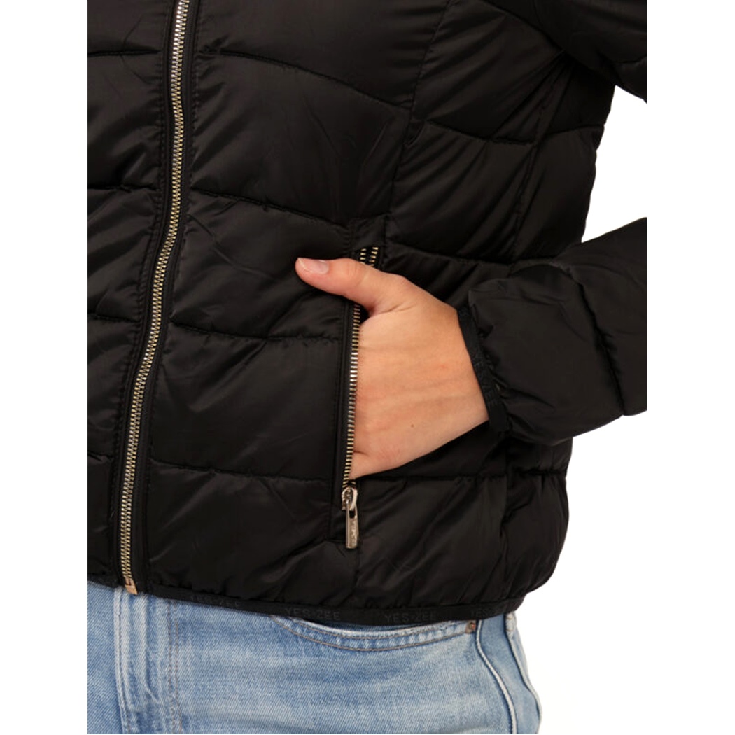 YES-ZEE GIUBBOTTO DONNA GIUBBINO GIACCA PIUMINO CAPPUCCIO AMOVIBILE J007/M800