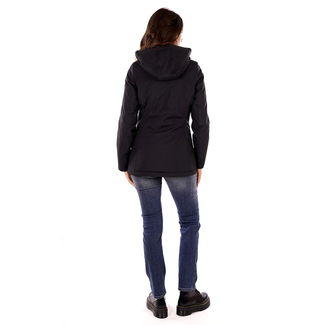 YES-ZEE GIUBBOTTO GIACCA DONNA GIUBBINO PIUMINO CAPPUCCIO SOFTSHELL O088/M200