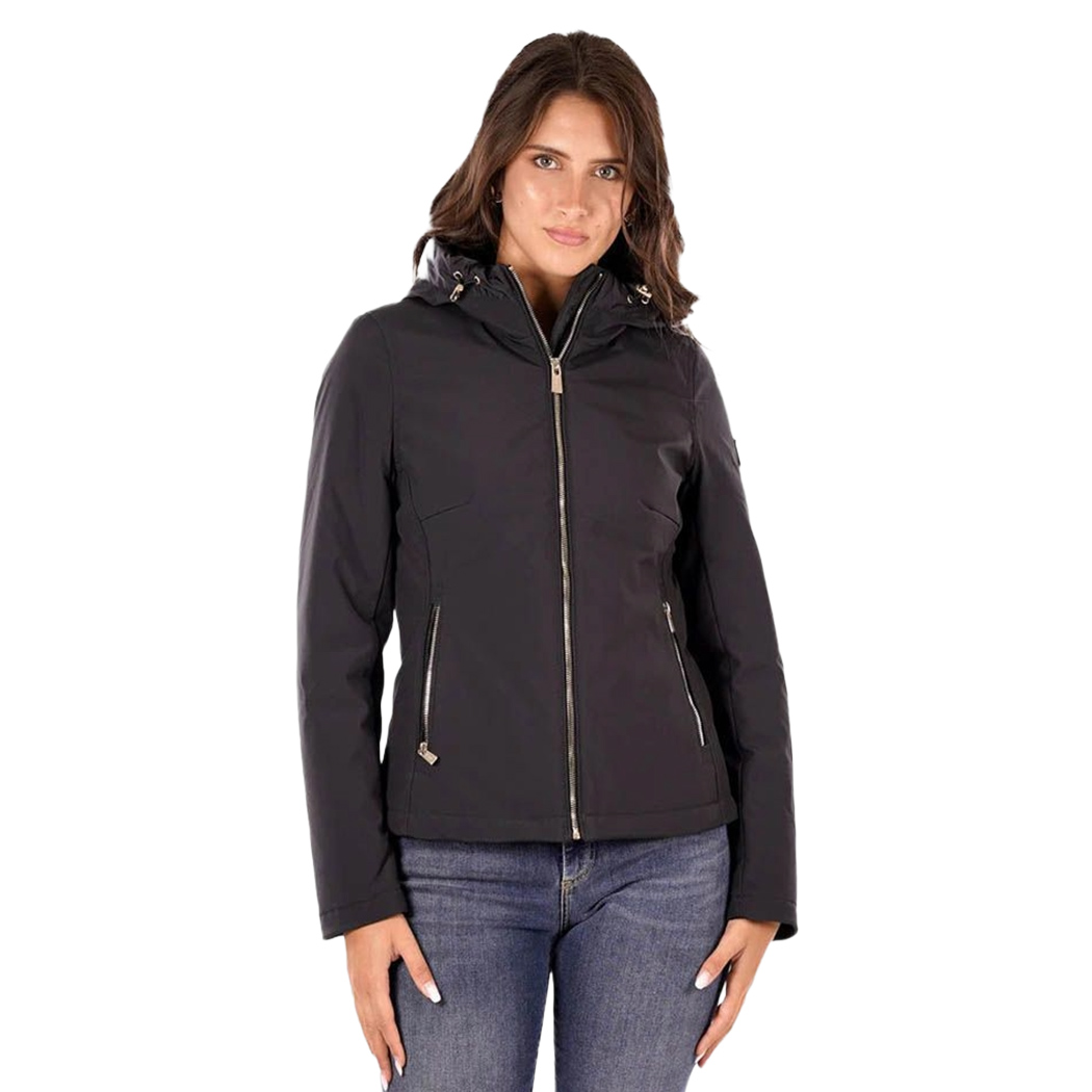 YES-ZEE GIUBBOTTO GIACCA DONNA GIUBBINO PIUMINO CAPPUCCIO SOFTSHELL J028/M200