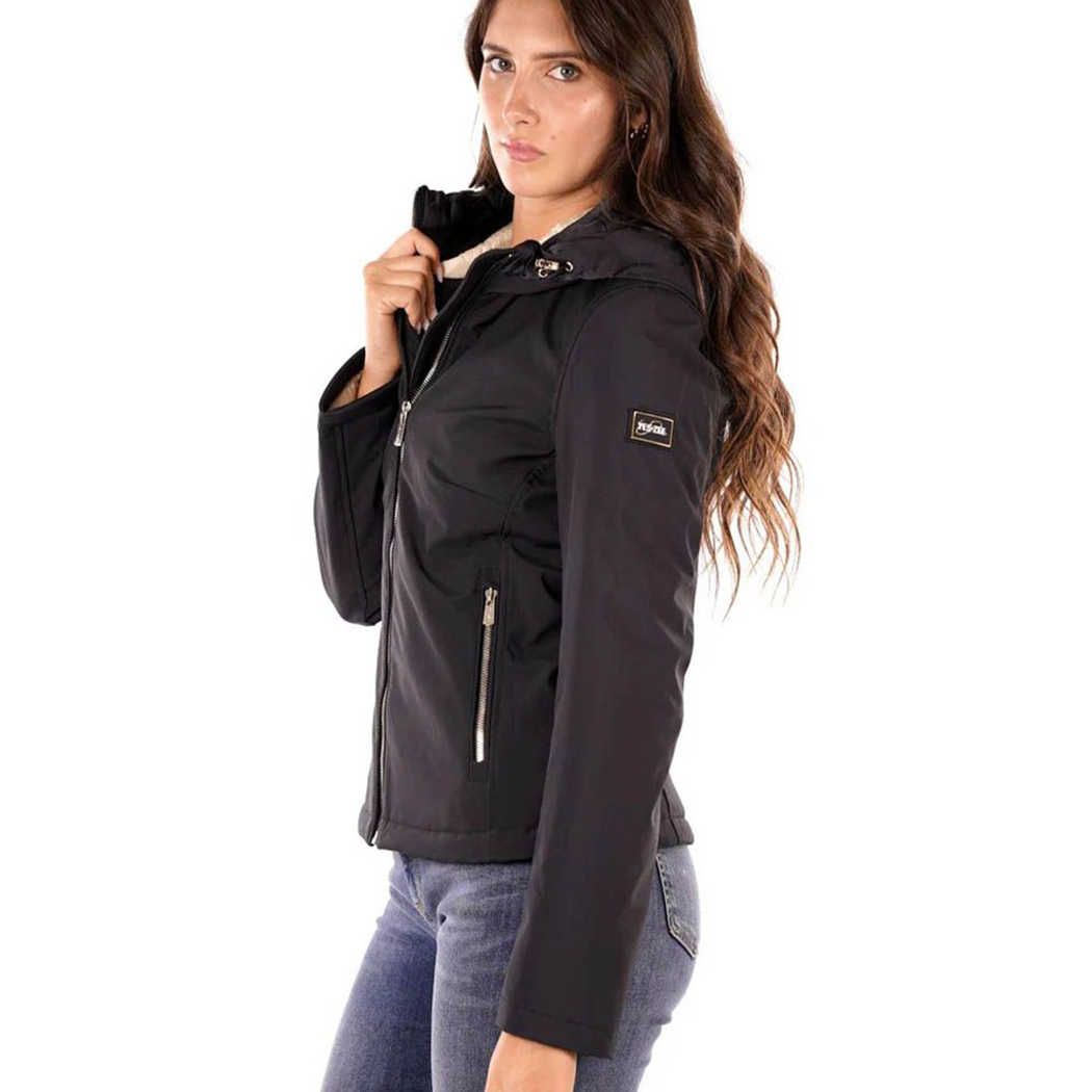 YES-ZEE GIUBBOTTO GIACCA DONNA GIUBBINO PIUMINO CAPPUCCIO SOFTSHELL J028/M200