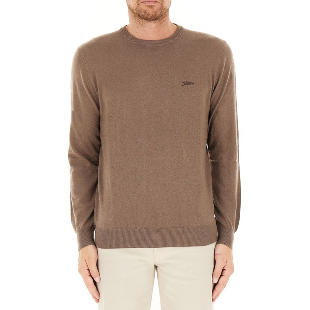 GUESS MAGLIA MAGLIONE PULLOVER UOMO GIROCOLLO MISTO SETA INVERNALE M5YR26Z0122