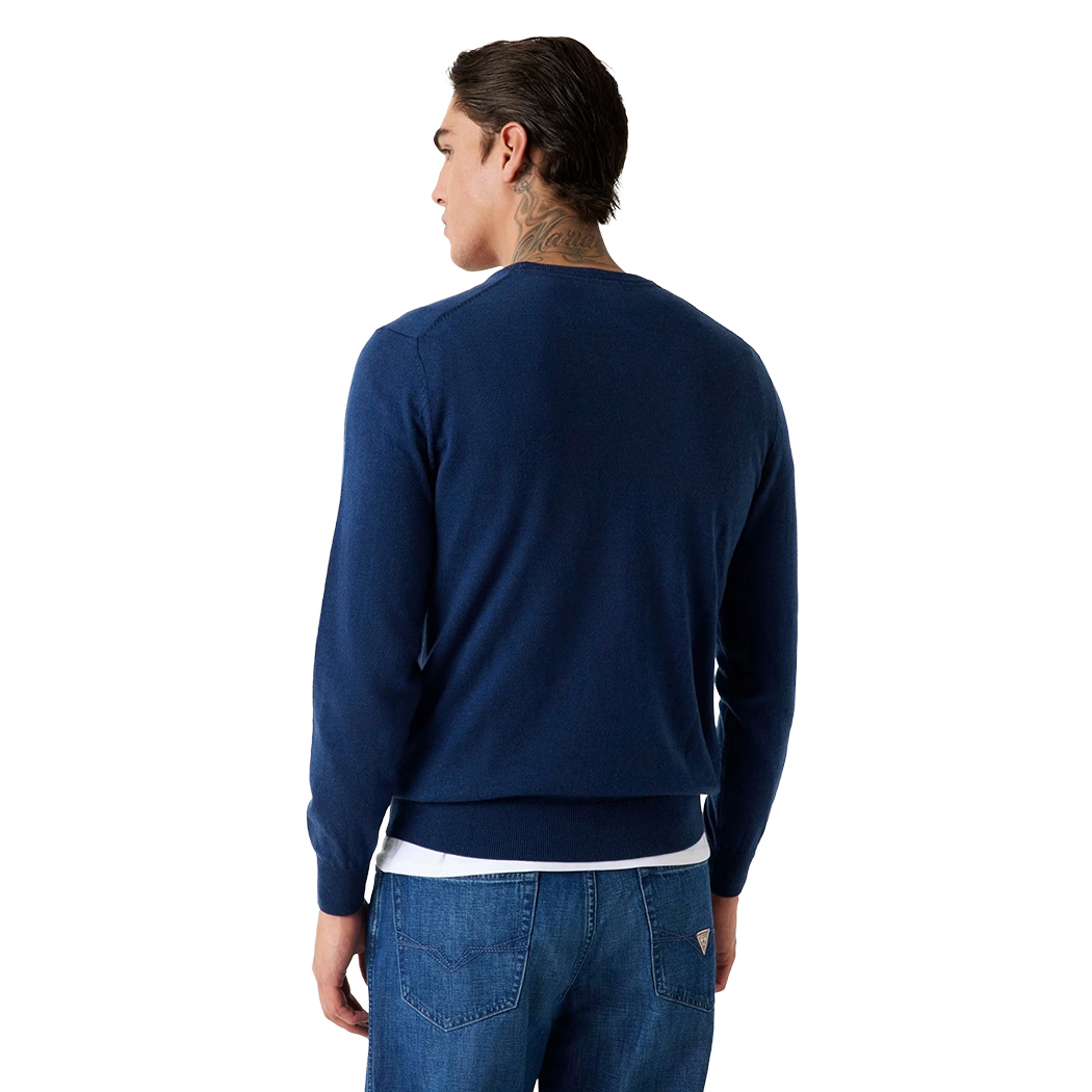 GUESS MAGLIA MAGLIONE PULLOVER UOMO GIROCOLLO MISTO SETA INVERNALE M5YR26Z0122