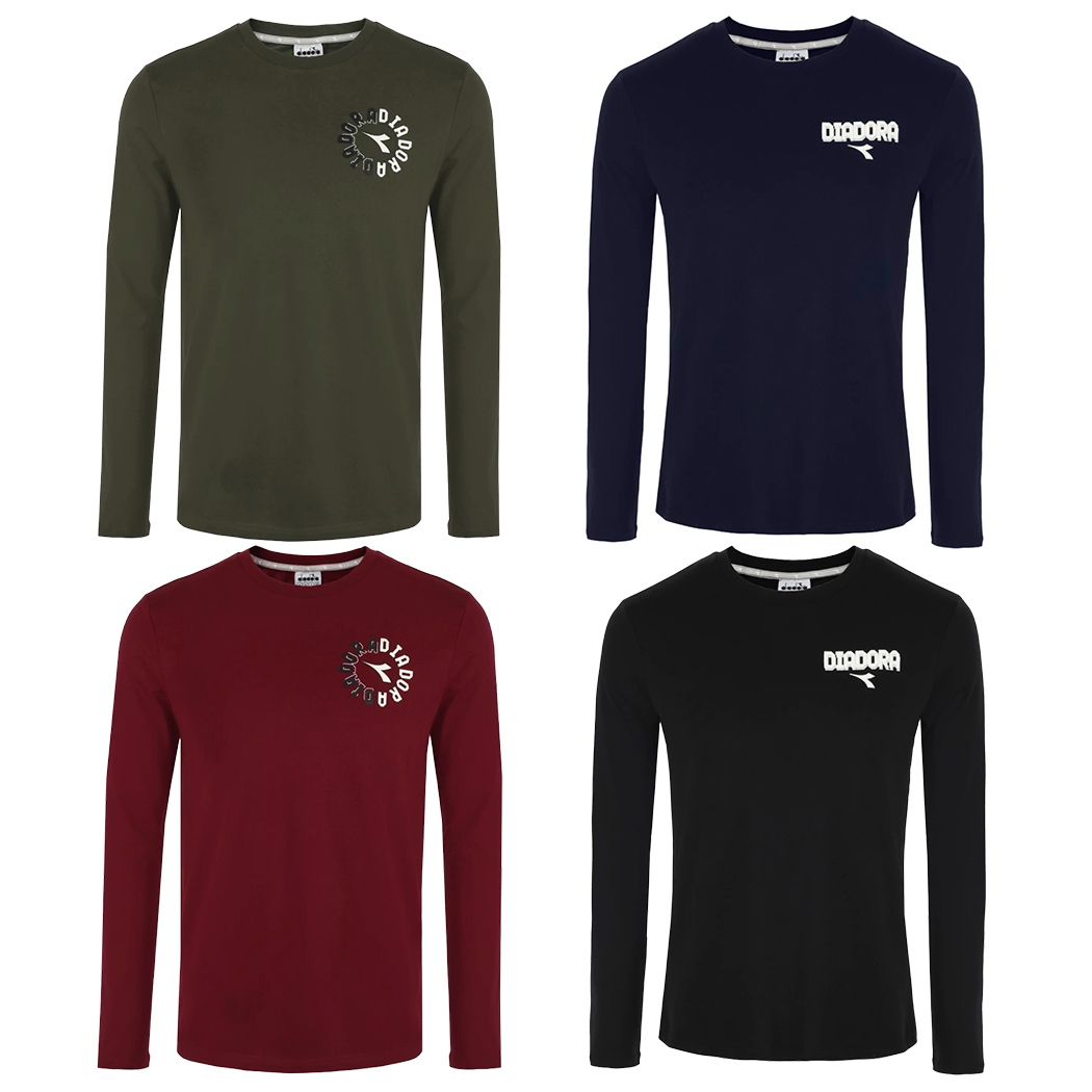 DIADORA T-SHIRT LS ESS SPORTS MANICA LUNGA UOMO MAGLIA COTONE UNITA 102.182275