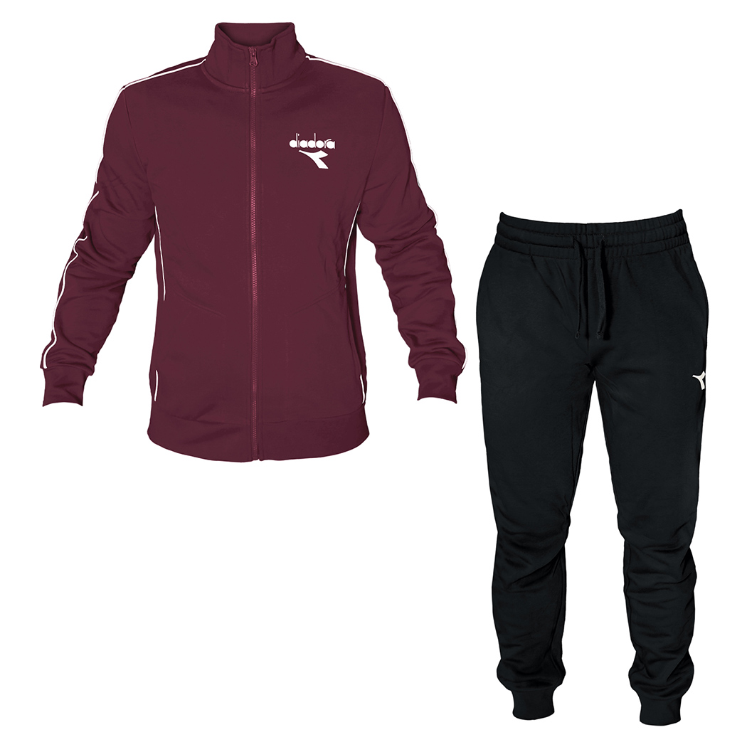 DIADORA TRACKSUIT TUTA UOMO FELPA COTONE FELPATO COMPLETO INVERNALE 102.182280