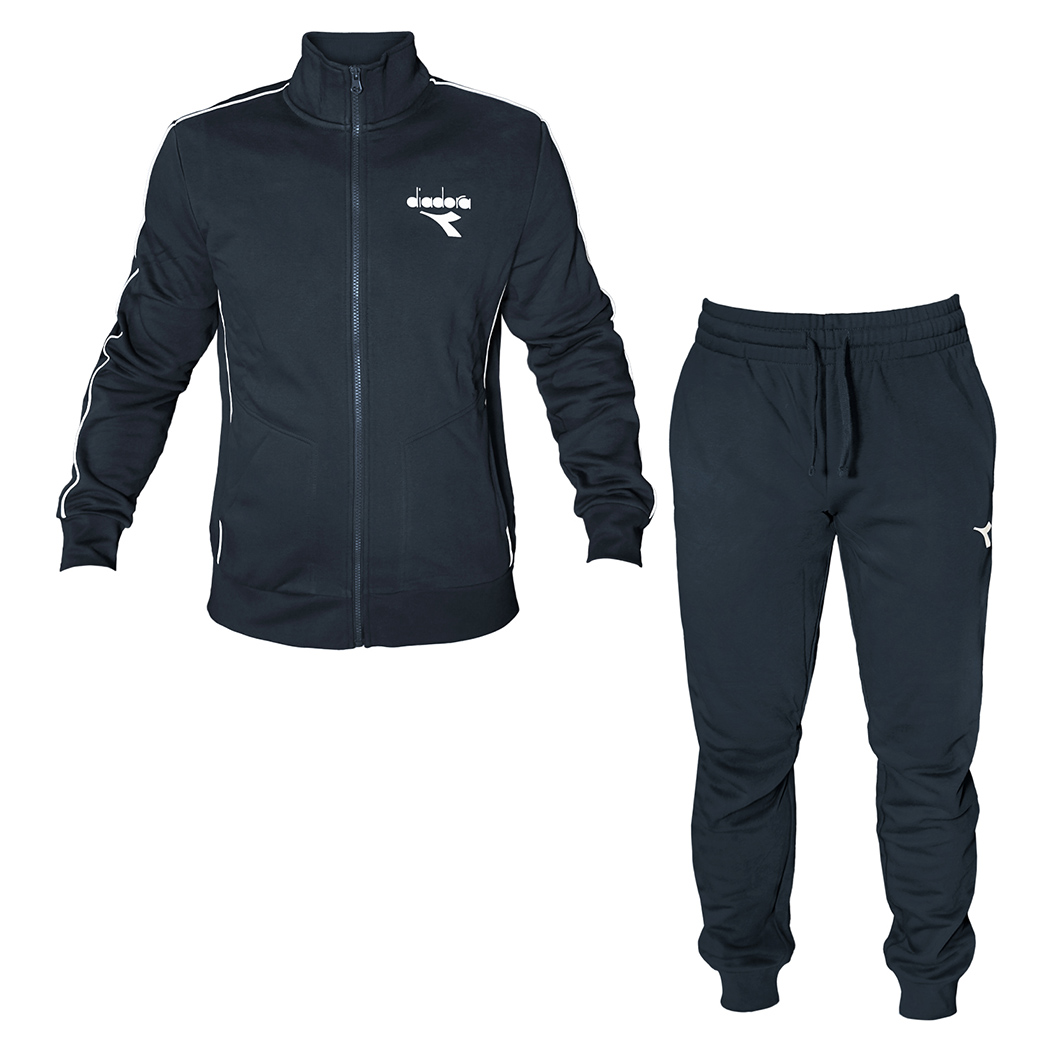 DIADORA TRACKSUIT TUTA UOMO FELPA COTONE FELPATO COMPLETO INVERNALE 102.182280