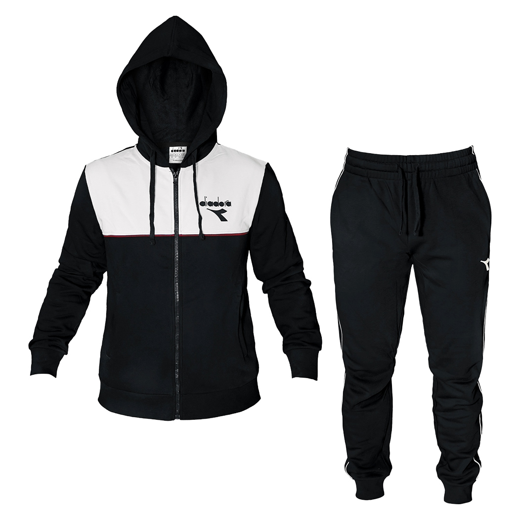 DIADORA TRACKSUIT TUTA UOMO CAPPUCCIO FELPA COTONE FELPATO INVERNALE 102.182282